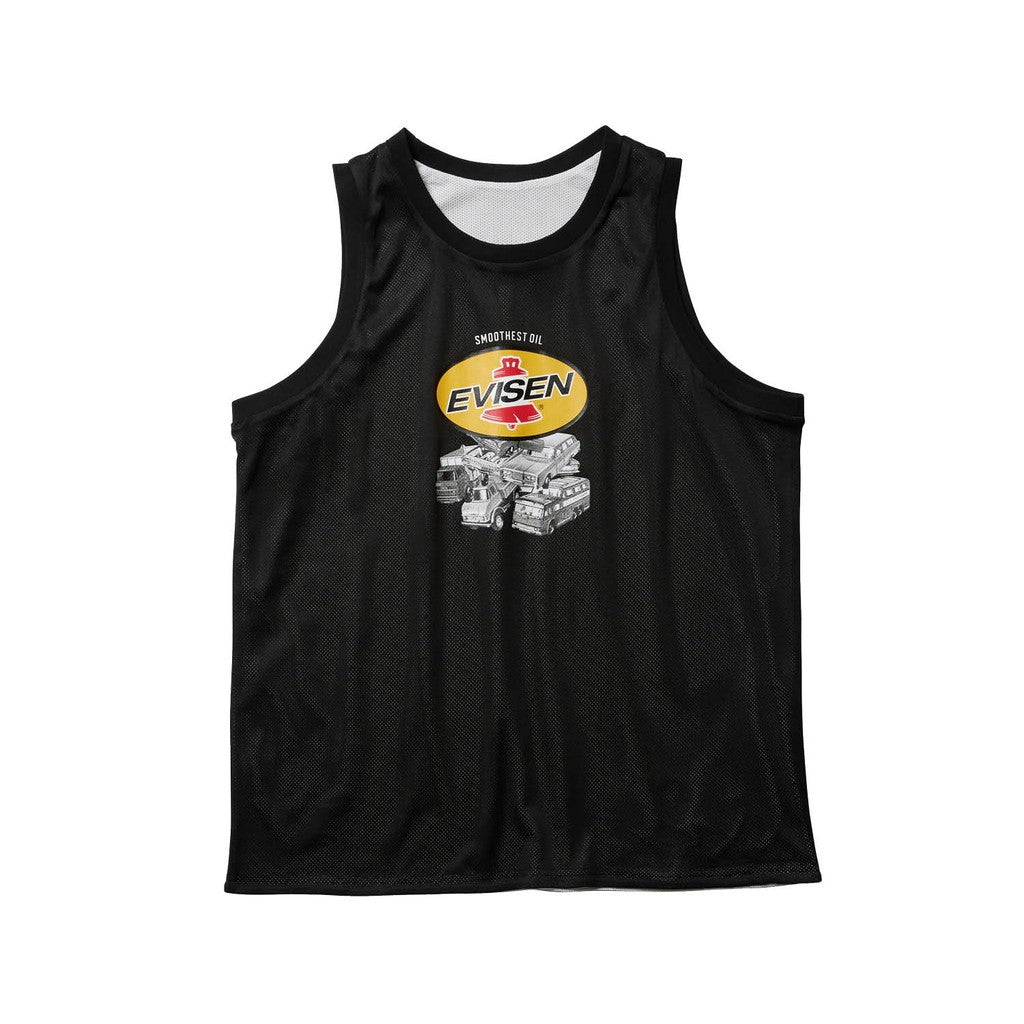 REVERSIBLE MESH TANKTOP #BLACK/WHITE [24SU-T05]