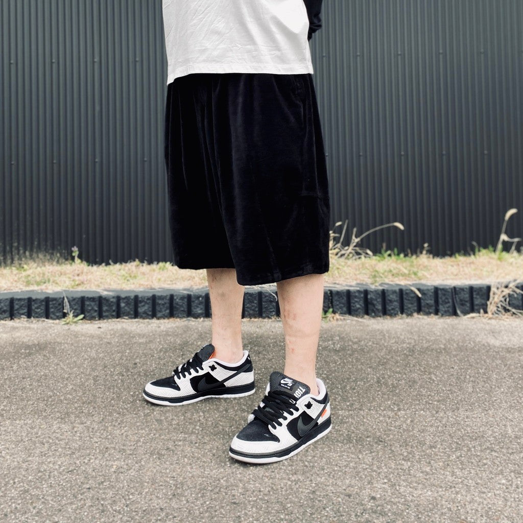 VELOUR BIG SHORTS #Black [SS26-B07]