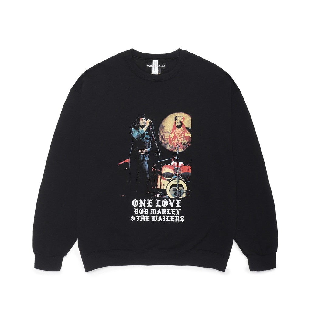 BOB MARLEY | CREW NECK SWEAT SHIRT ( TYPE-1 ) #BLACK [BOBMARLEY-WM-SS11]