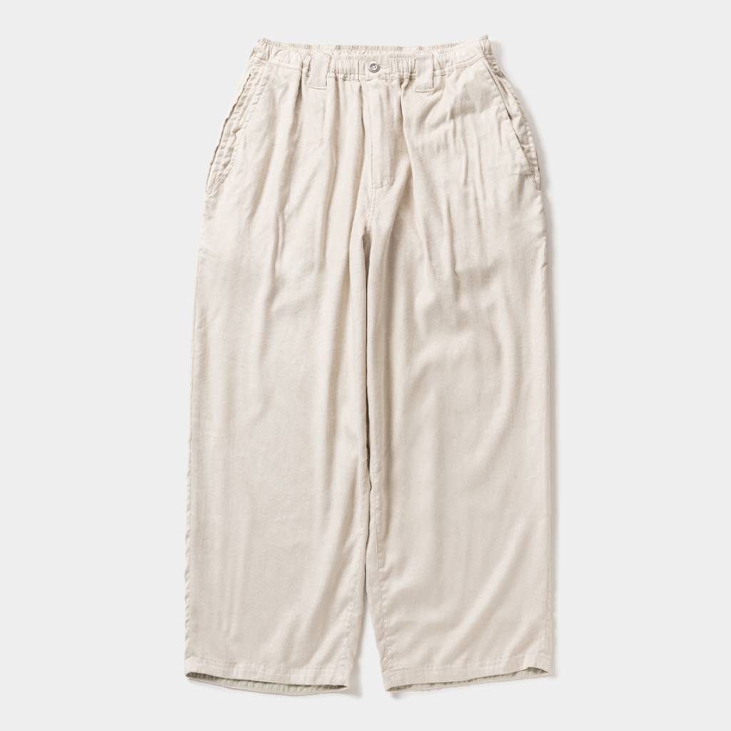 麂皮寬鬆褲 #象牙色 [FW25-B12]