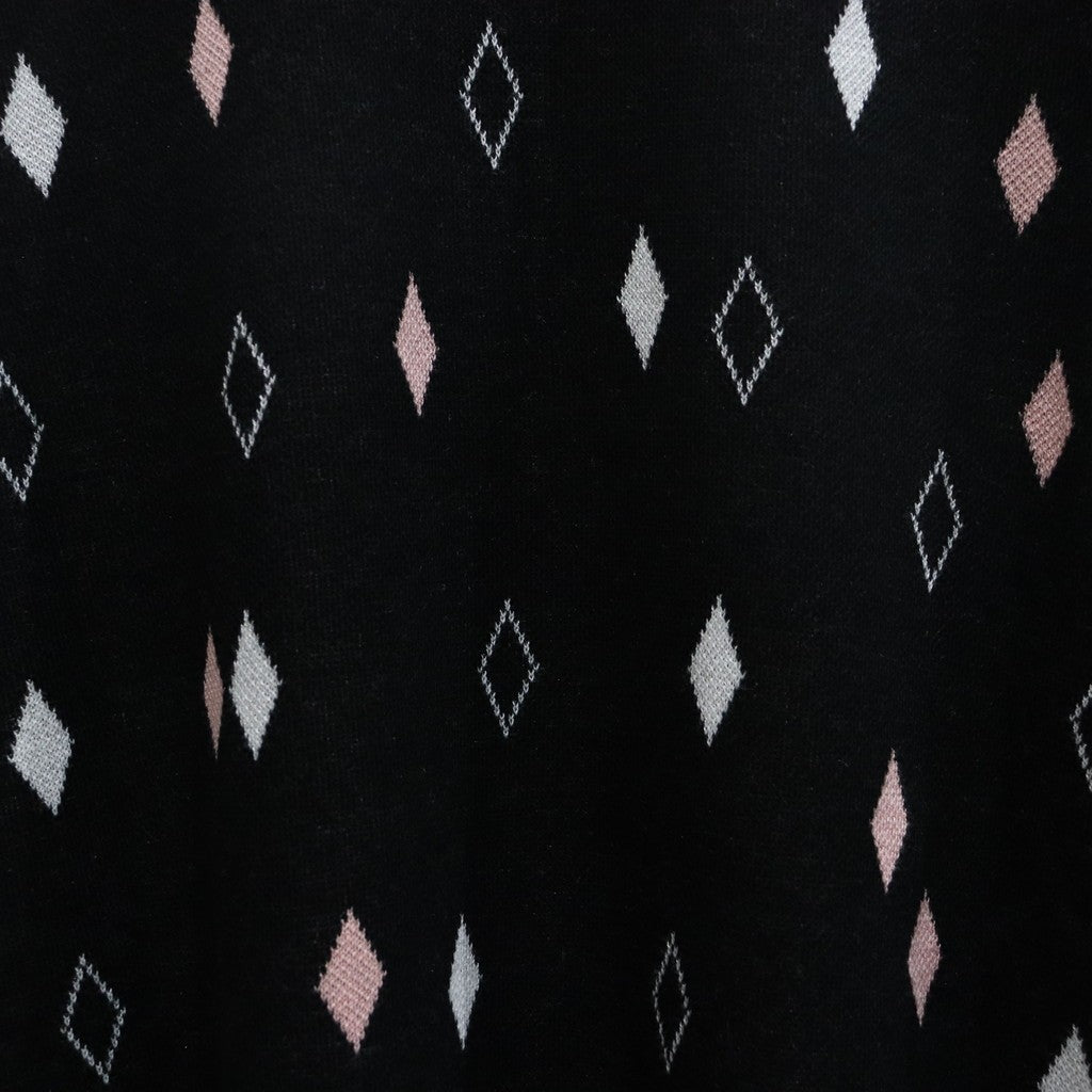 DIAMOND KNIT POLO SHIRT #BLACK [25SS-WMK-KN21]