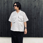 TECH MULTI TOOL POCKET SHIRT S/S SOLID #WHITE [BE-86026]