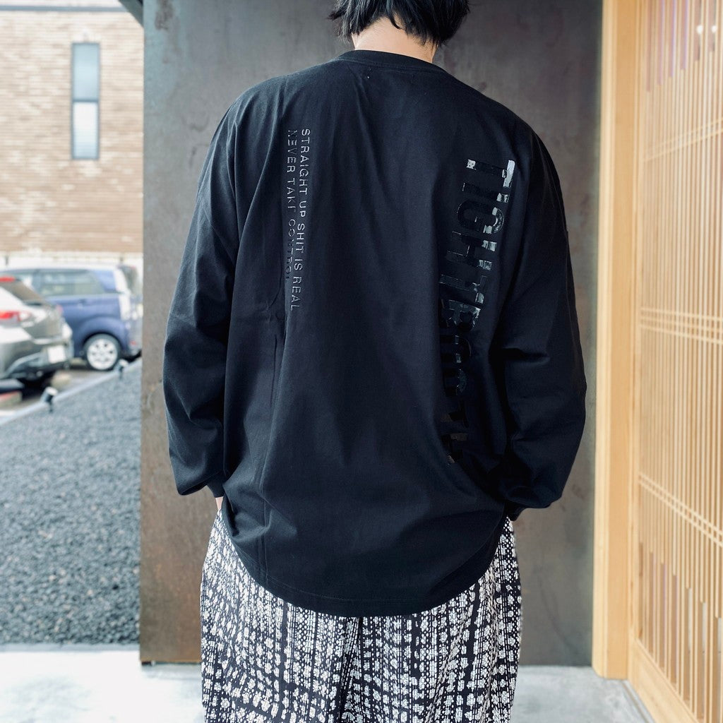 LABEL LOGO L/S T-SHIRT #Black [SS26-T02]