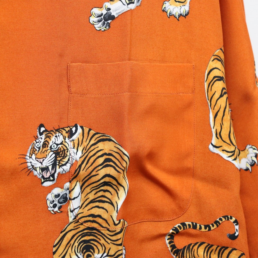 TIM LEHI | HAWAIIAN SHIRT S/S ( TYPE-3 ) #ORANGE [26SSE-WMS-HI04