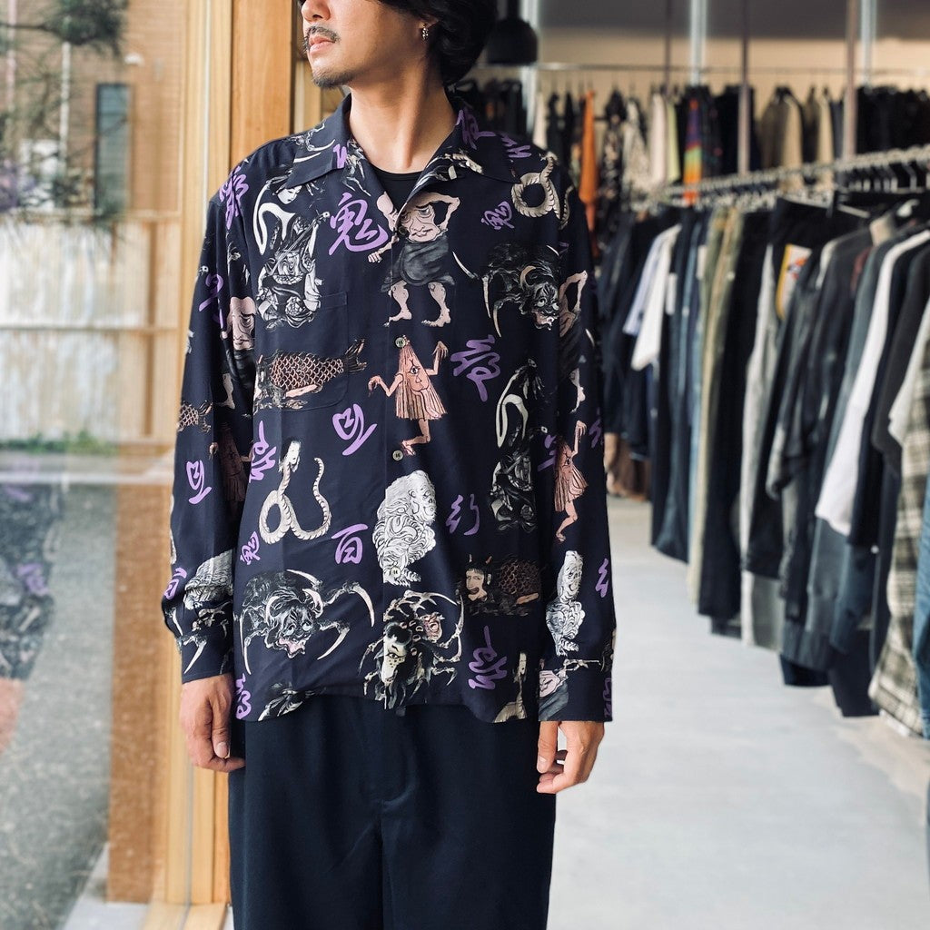 百鬼夜行 shirt L/S #Navy [BV-SH2600230]