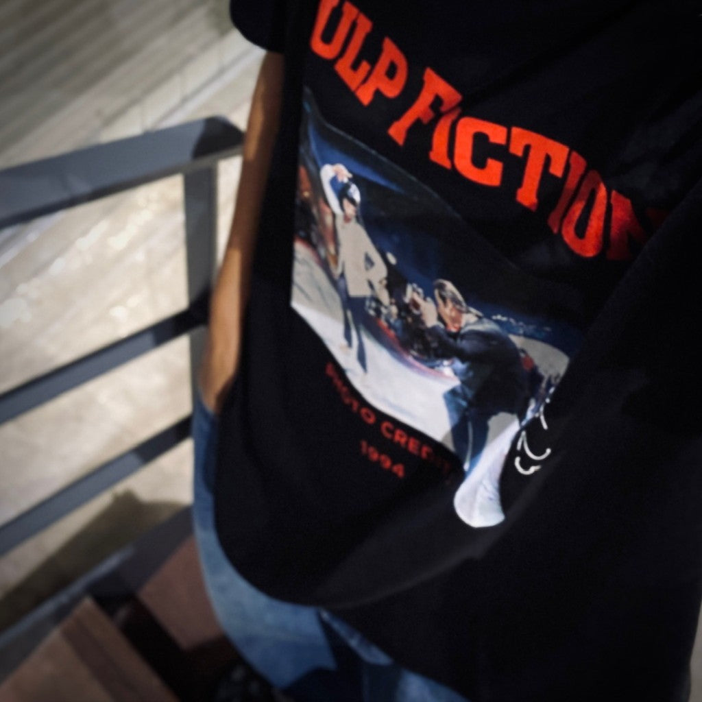 PULP FICTION | CREW NECK T-SHIRT (TYPE-4) #BLACK [PF-WM-TEE06]