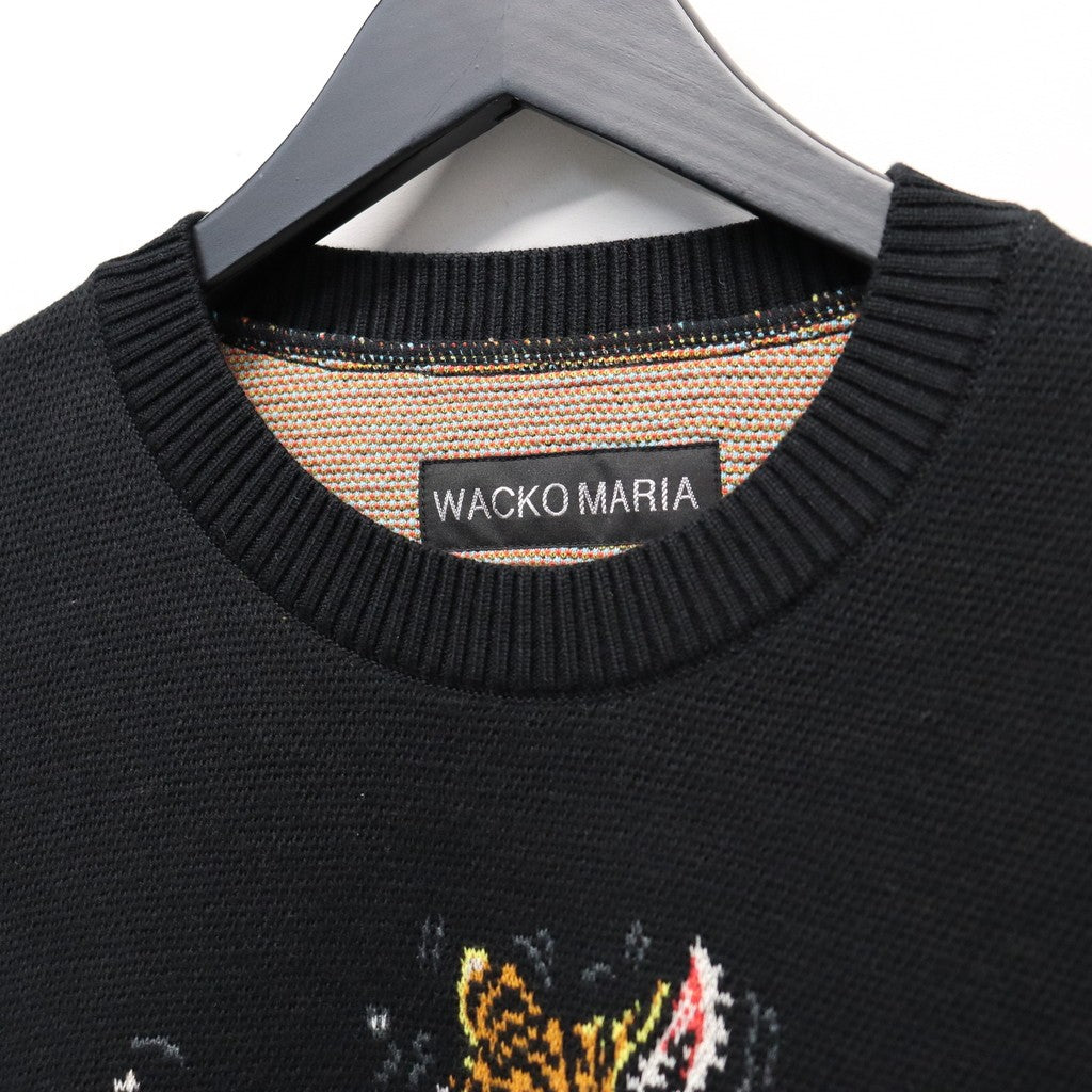 TIM LEHI | JACQUARD SWEATER #BLACK [26SS-WMK-KN07]