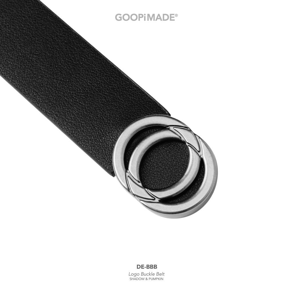 DE-BBB Logo Buckle Belt #Shadow & Pumpkin [GOOPI-26SS-MAY-02]