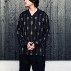 OMBRE CHECK OPEN COLLAR SHIRT L/S ( TYPE-2 ) #GRAY [26FW-WMS-OC02]