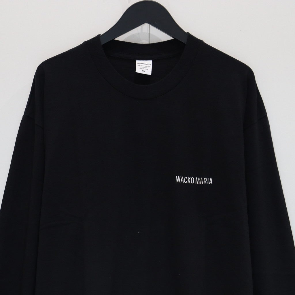 水洗重磅圓領長袖T卹 #黑色 [25FWE-WMT-LT01]