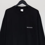 水洗重磅圓領長袖T卹 #黑色 [25FWE-WMT-LT01]