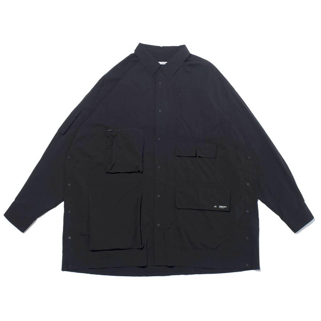 PERTEX UTILITY LONGLINE SHIRT #BLACK [FPA02261U0004]
