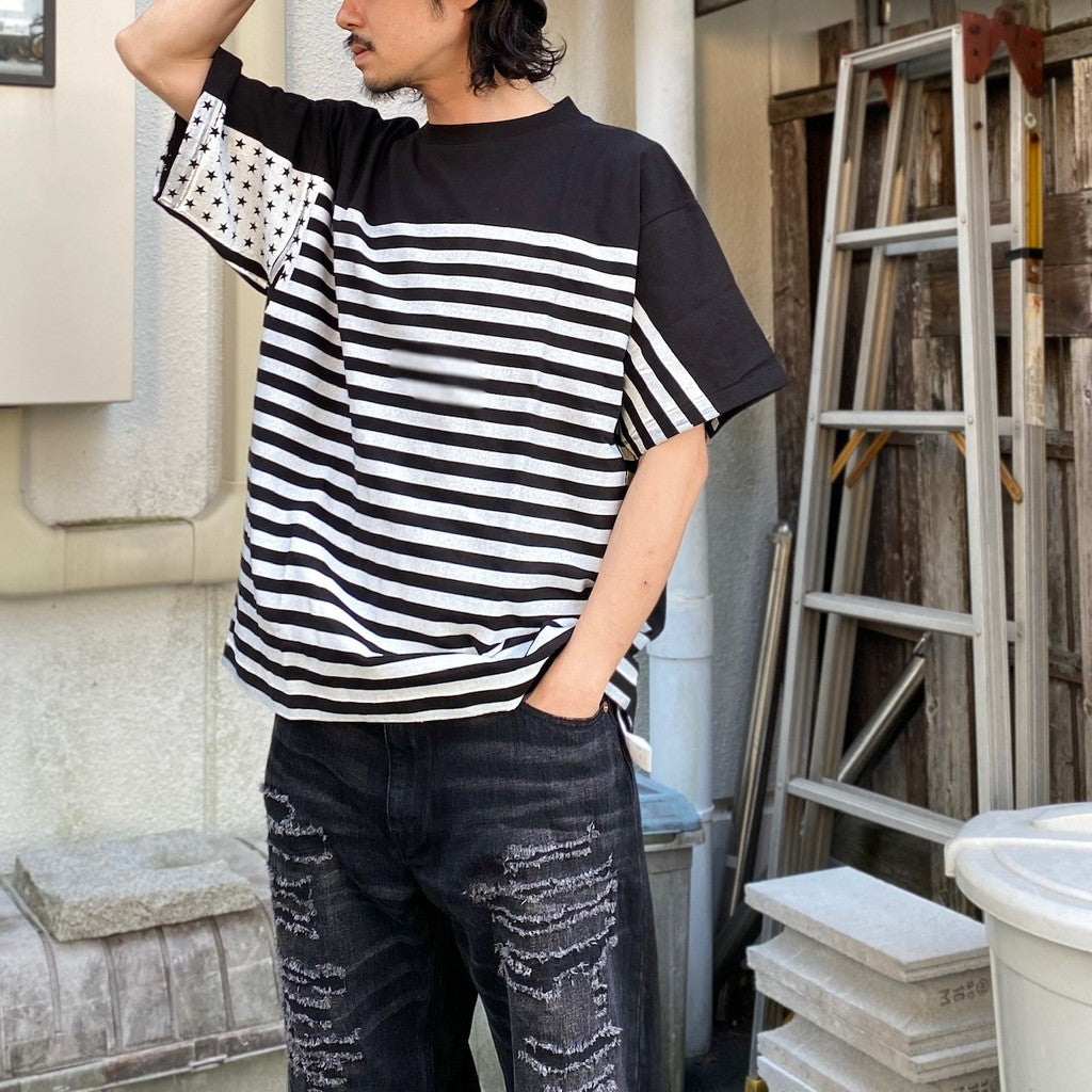 N.HOOLYWOOD | STAR & BARS Tee #BLACK [24SS-FS-N H-01 / FS1435]