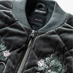 DELUXE | VELOUR SOUVENIR JKT #Gray [20TH-JK03]