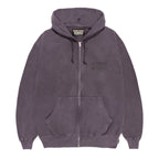 WASHED MIDDLE WEIGHT FULL ZIP HOODED SWEAT SHIRT #PURPLE [26SS-WMC-SS04]