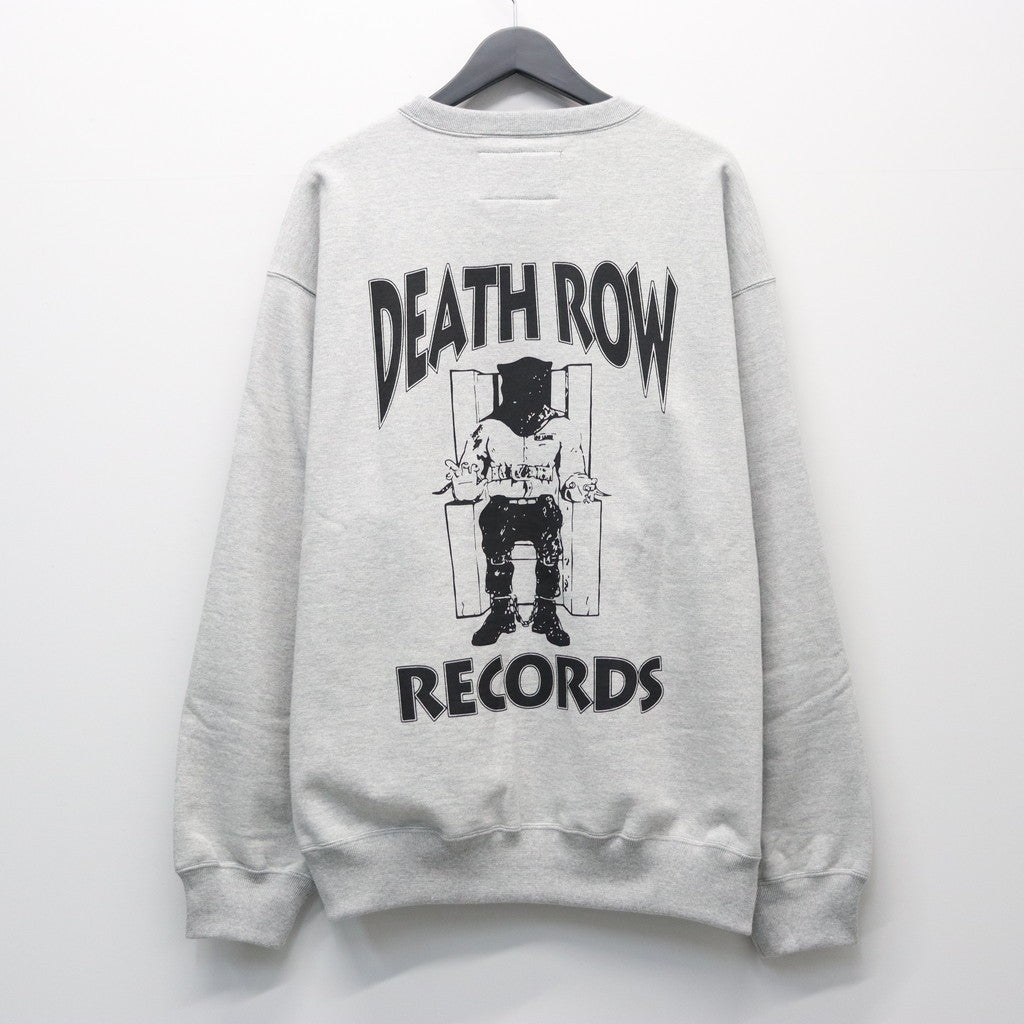 DEATH ROW RECORDS | HEAVY WEIGHT CREW NECK SWEAT SHIRT #GRAY [DEATHROW-WM-SS06]