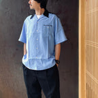 THE PHOENICIAN SCHEME | S/S HAWAIIAN SHIRT ( TYPE-6 ) #L-PURPLE [TPS-WM-HI06]