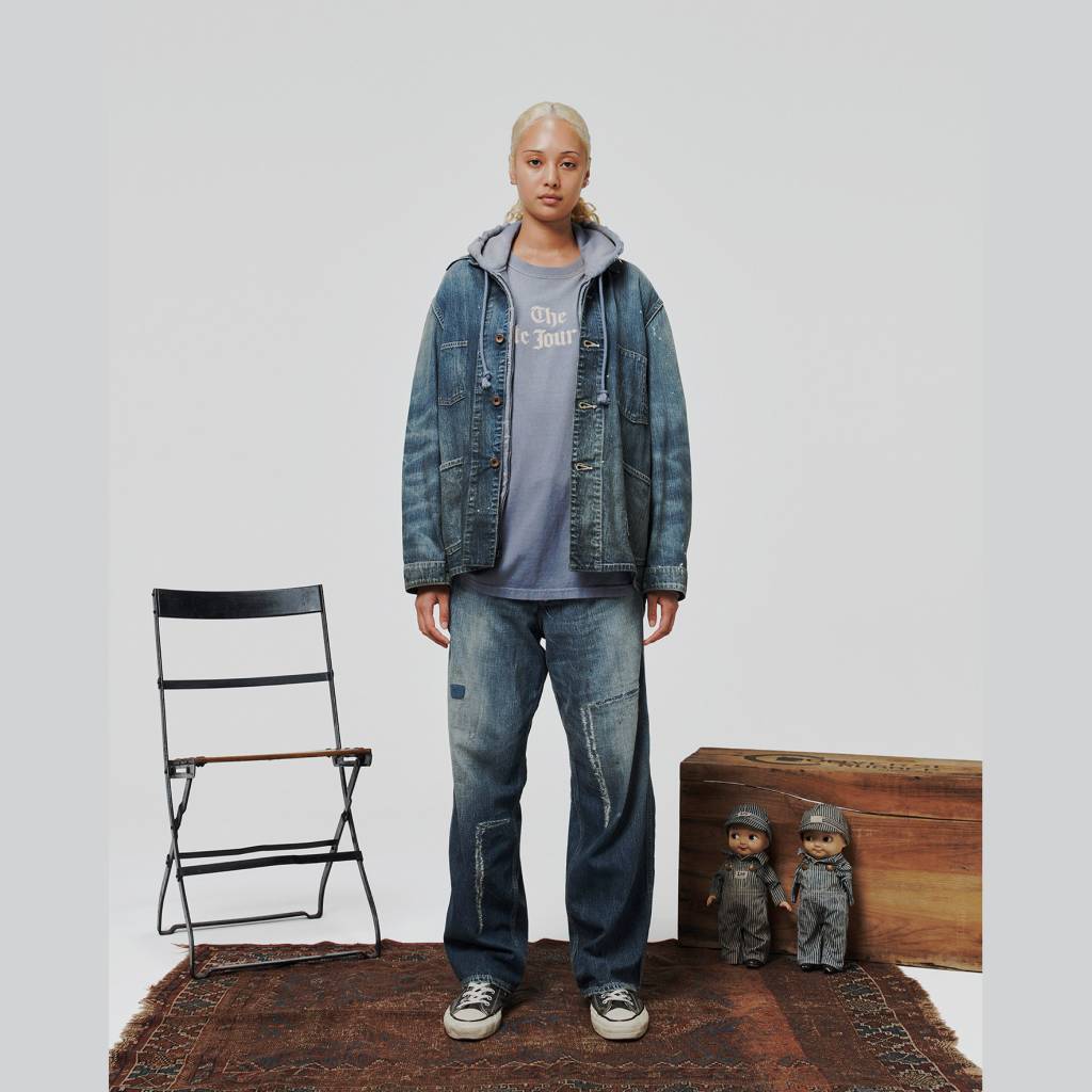 HERITAGE DENIM PAINTER PANTS AGED #INDIGO [BW261-HDPP]