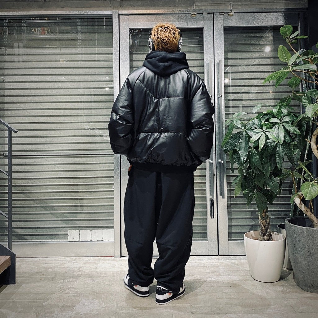 TBKB | LEATHER MA-1 DOWN JKT #BLACK [FW24-TBKB01]