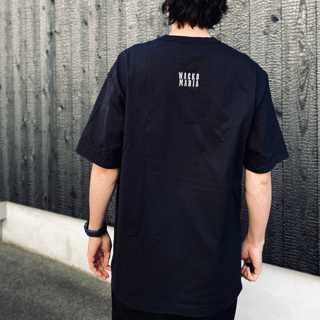 HEALTHKNIT | HENRY NECK T-SHIRT #BLACK [26SS-WMT-HK01]