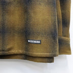 PENDLETON | WOOL OMBRE CHECK OPEN COLLAR SHIRT L/S ( TYPE-2 ) #LT-BROWN [26FW-WMS-PE02]