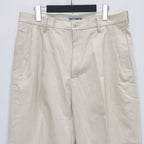 DOUBLE PLEATED CHINO TROUSERS #L-BEIGE [25SS-WMP-PT13]