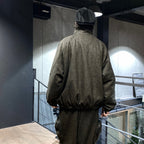 TWEED PUFFY JKT #OLIVE [FW23-JK03]