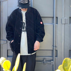 6W CORD BUTTON UP JACKET #BLACK [CES25JK14]