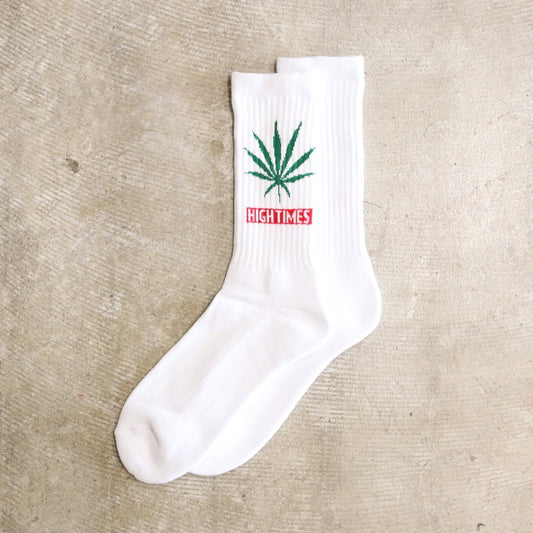 HIGHTIMES / SKATER SOCKS ( TYPE-2 ) #WHITE [HIGHTIMES-WM-SO04]