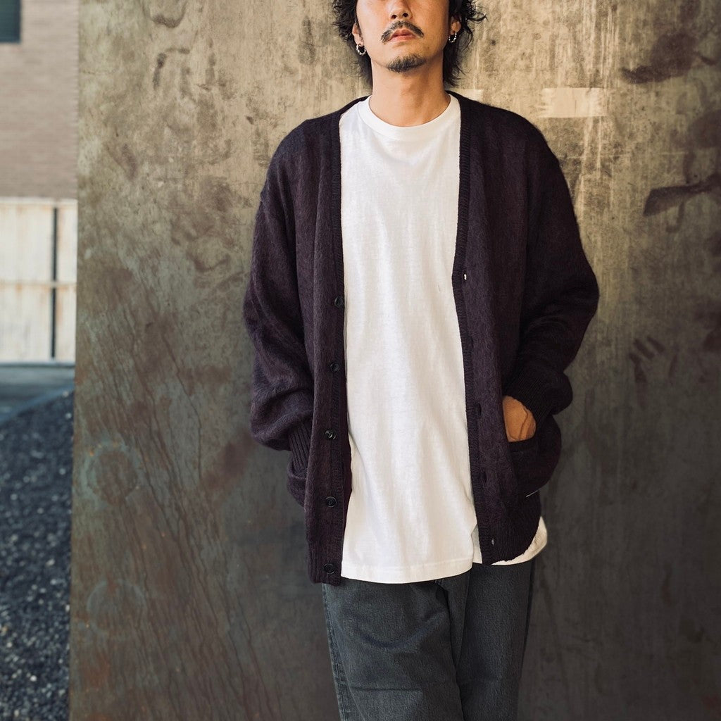 MOHAIR CARDIGAN #PURPLE [25FW-WMK-KN20] – cocorozashi