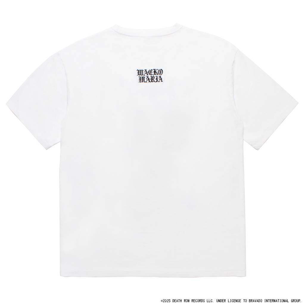DEATH ROW RECORDS | WASHED HEAVY WEIGHT CREW NECK T-SHIRT #WHITE [DEATHROW-WM-WT01]