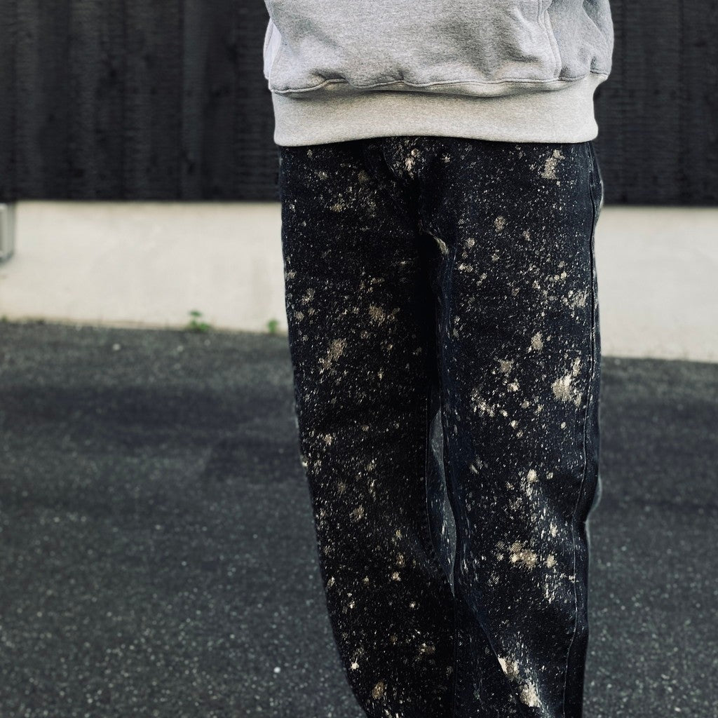 GALAXY DENIM PANTS #BLACK [RP0916303]
