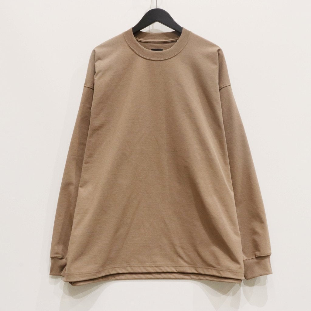 TECH DRAWSTRING L/S TEE #BEIGE [BE-40025]