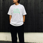 WASHED HEAVY WEIGHT CREW NECK T-SHIRT ( TYPE-14 ) #WHITE / GREEN [26FW-WMT-WT17]