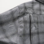 OMBRE CHECK OPEN COLLAR SHIRT S/S ( TYPE-3 ) #GRAY [25SS-WMS-OC20]