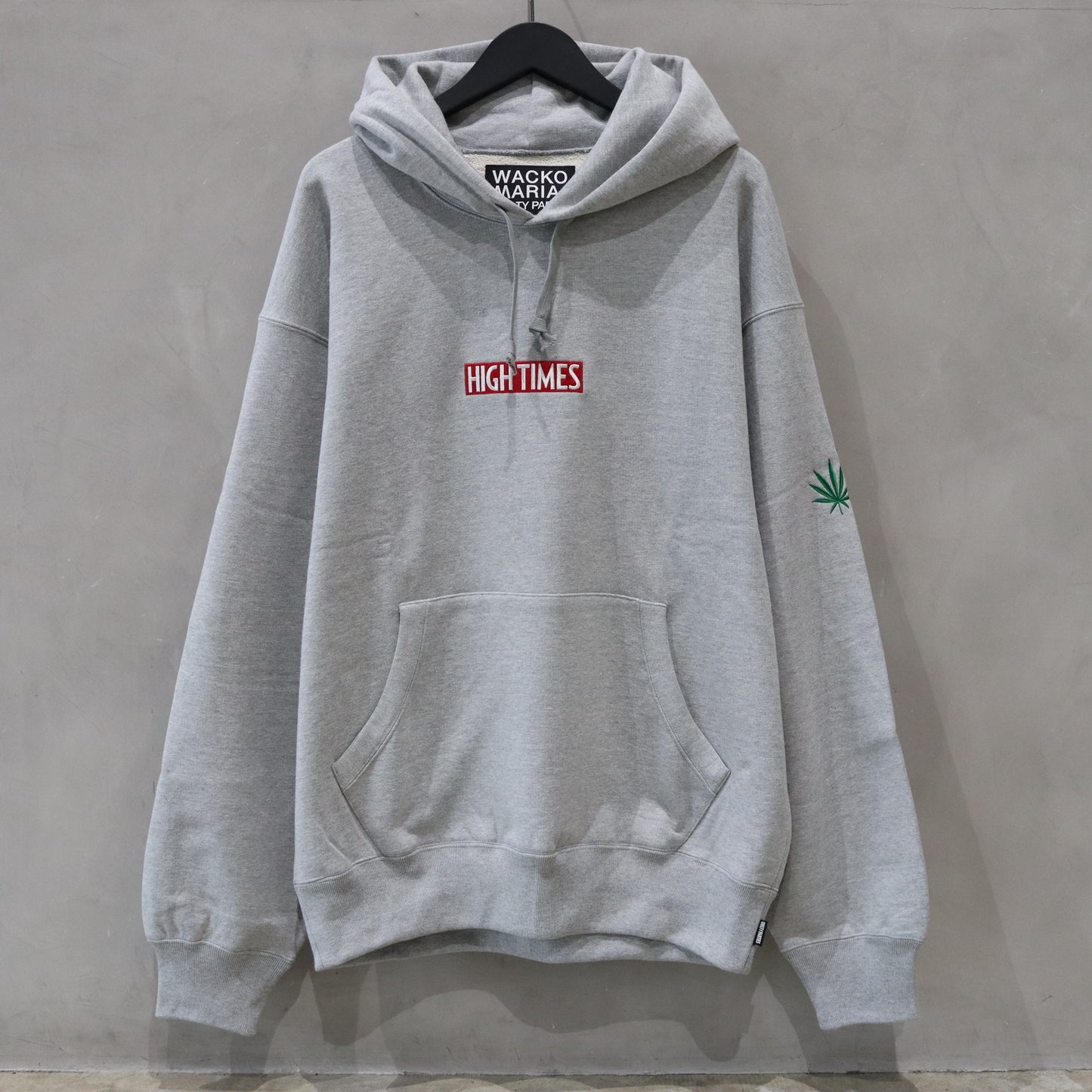 HIGHTIMES | HEAVY WEIGHT PULLOVER HOODED SWEAT SHIRT #GRAY [HIGHTIMES-WM-SS15]