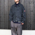BLACK NEP DENIM TRUCKER JACKET #GREY [CES30JK18]