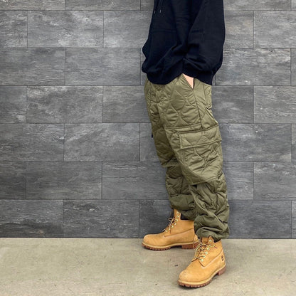 MILITARY CARGO DOWN PANTS #D-OLIVE [TAION-132ML-1]