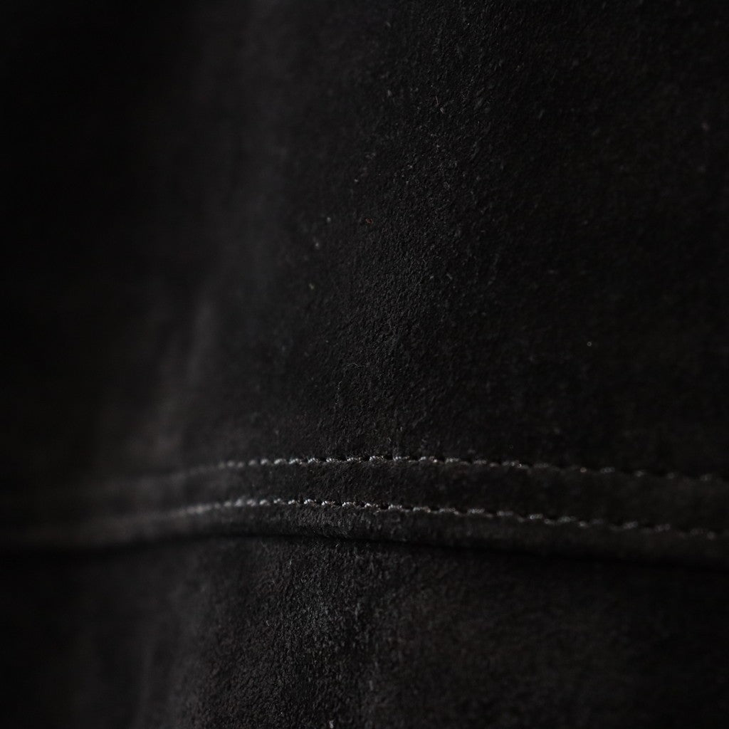 SUEDE LEATHER TRUCKER JACKET #BLACK [24FW-WMO-BL08]