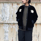 REVERSIBLE 「SKAJAN」 DOWN JACKET #BK×SILVER BGE [TAION-JK04JS]