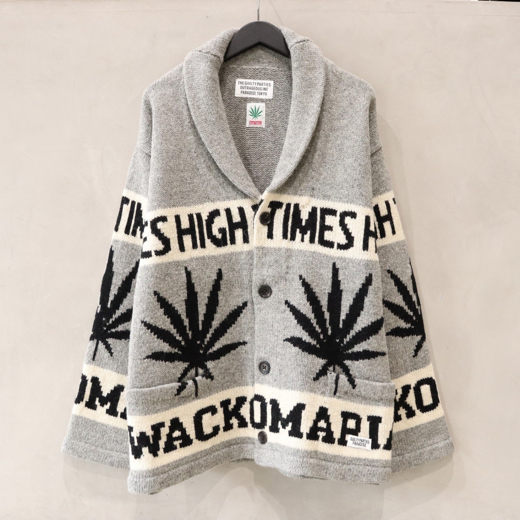 HIGHTIMES | COWICHAN SWEATER #GRAY [HIGHTIMES-WM-KN04]