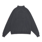 OVERDYE HALF ZIP CASUAL SWEAT #BLACK [CES30CS13]