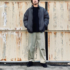 OVERDYE CURVE PANTS #L-INDIGO [AY-1019]