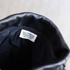 LEATHER SHOULDER POUCH #BLACK [25FWE-WMA-BG02]