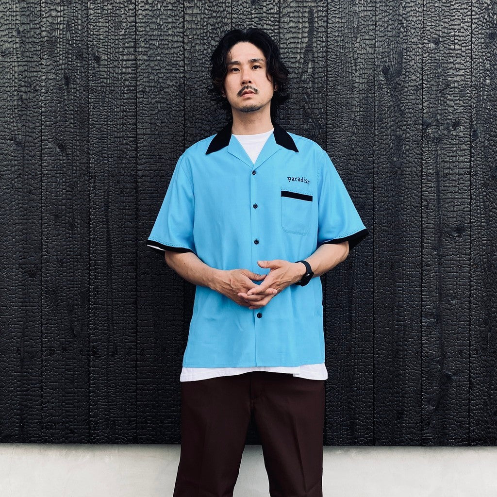 SWITCHING SHIRT S/S ( TYPE-2 ) #BLUE [26SS-WMS-OC08]