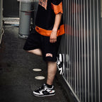 COLLEGE DOBBY SHORTS #Black [SU25-B05]