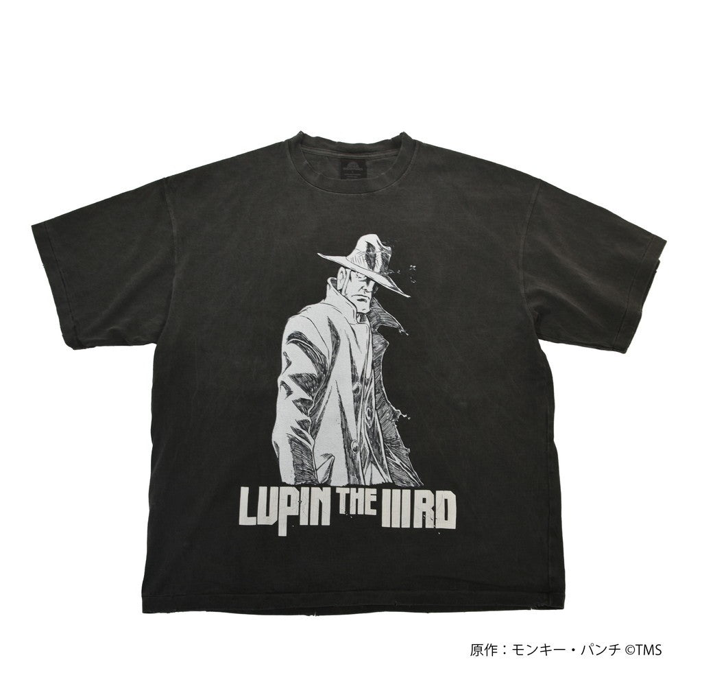 LUPIN THE 3rd | S/S T-Shirt (ZENIGATA / LUPIN) #BLACK [TLPM25AM002]