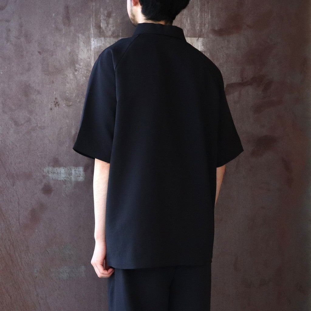 Tranquil S/S Zip Polo Shirt #K / ブラック [NT22660]