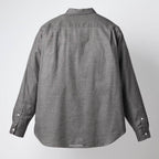 Micro Plaid Open Collar Shirt #Grey [SD26F-SH02]