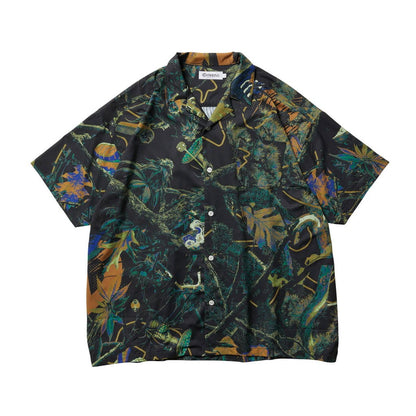 PINE TREE CAMO SHIRT #BLACK [24SS-S02]